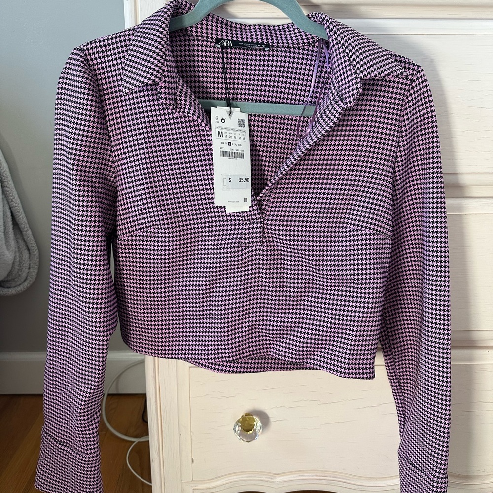 Zara collared top